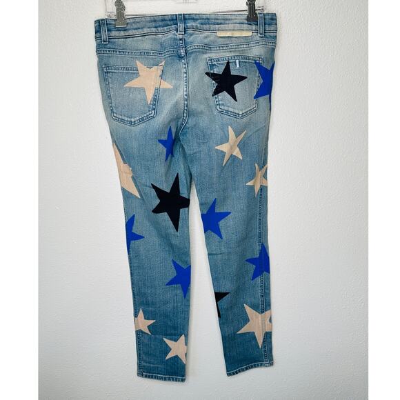 NWT Stella McCartney Blue Star Low Rise Skinny Boyfriend Jeans 29 - Picture 1 of 13